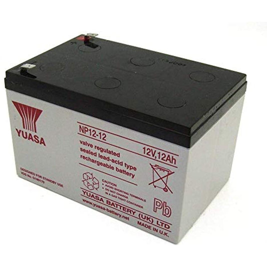 Yuasa Genuine NP12-12 12 Volt 12 AmpH SLA Battery with F2 Terminal