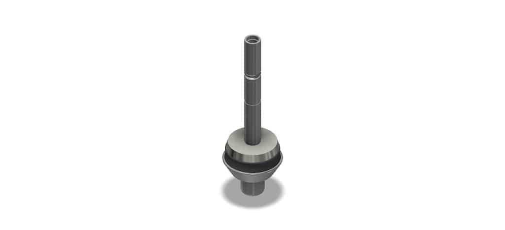 Mechanical component on a white background