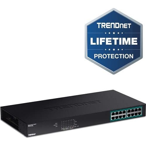TRENDnet TPE-TG160G 16-Port Gigabit PoE+ Switch
