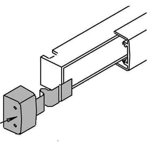 Adams Rite 41-0902-03-IP Metal End Cap Assembly
