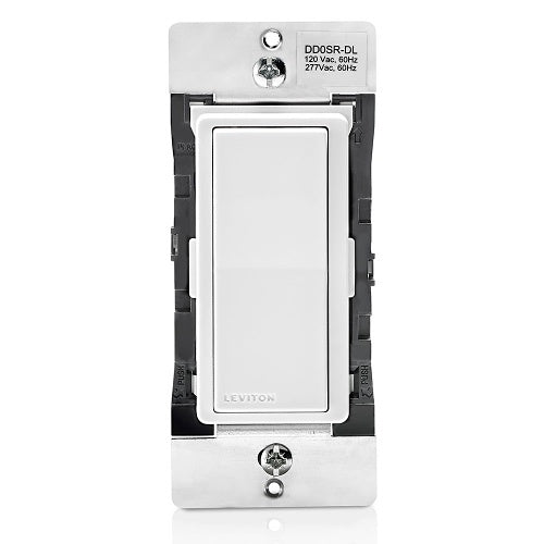 Leviton switch on a white background
