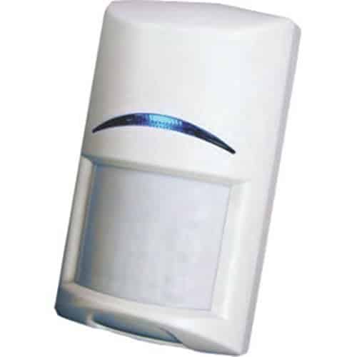 White motion sensor on a white background
