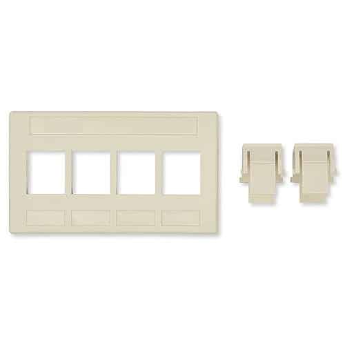 Belden AX102292 KeyConnect Modular Furniture Adapter, 3-Port, Black