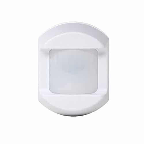 White motion sensor on a white background