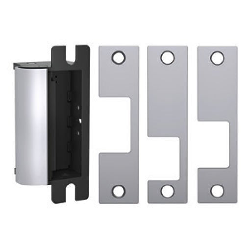 HES 1006CLB-12/24D-630 1006 Series Complete Electric Strike, Includes Faceplates (J, K, KD, KM), Satin Stainless Steel