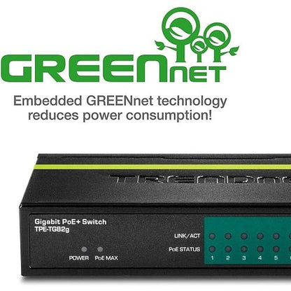TRENDnet TPE-TG82G 8-Port Gigabit PoE Switch