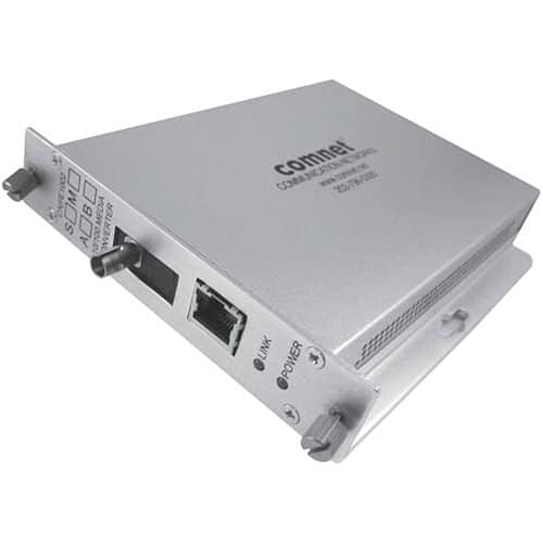 ComNet CNFE1004MAC1B-M Small Media Converter, B, SC Connector, AC/DC Power, Multimode, Fiber, 100Mbps