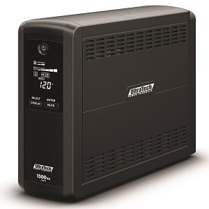UltraTech 0E-1500V10RD 1500VA/ 900W Battery Backup Line-Interactive Mini-Tower UPS with 8 Outlets