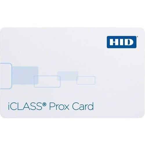HID iCLASS 2k + Prox 2120PGGMNN Composite Card 100PK