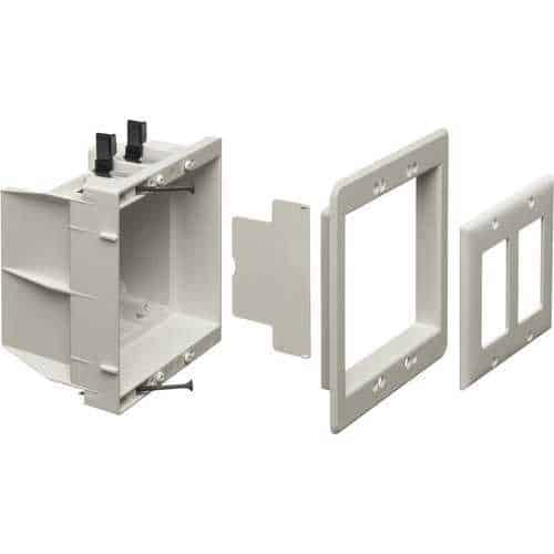 Arlington DVFR2W Recessed indoor inbox for new and retrofit construction, Gang, White