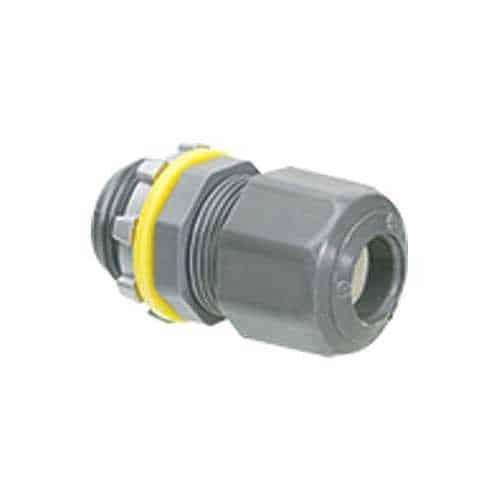 Arlington LPCG50 Low-Profile Strain Relief Non-Metallic Cord Connector, Gray