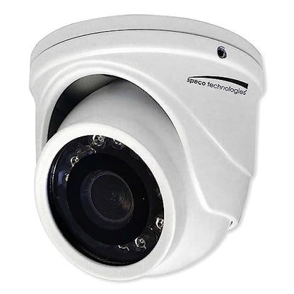Speco 4MP HD-TVI Mini IR Turret Outdoor Security Camera w/2.9mm Lens