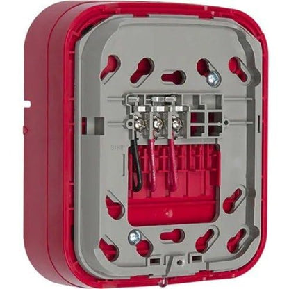 System Sensor WAV-RL SWIFT Wall Mount AV Base for L-Series AV Devices, Red