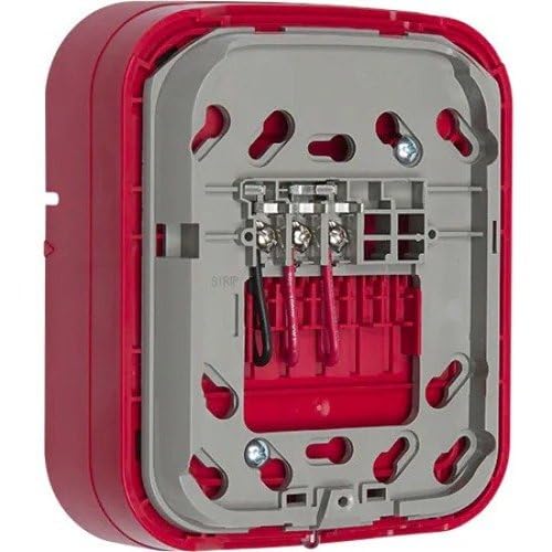 System Sensor WAV-RL SWIFT Wall Mount AV Base for L-Series AV Devices, Red