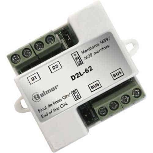 Electrical component with 'D2L-62' label on a white background