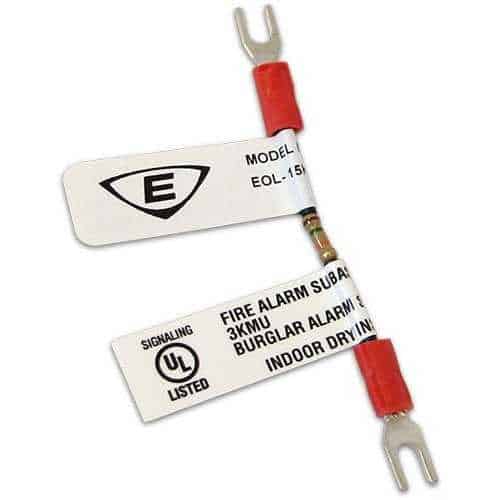 Electrical connector with labels on a white background