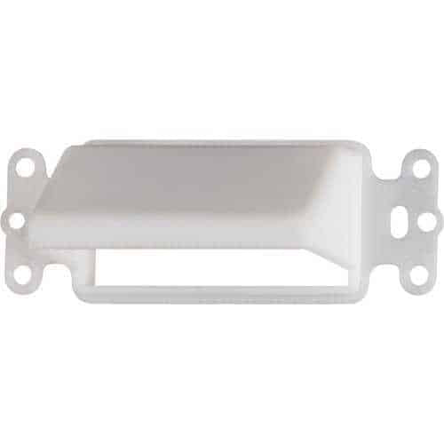 Arlington CEDH1 Horizontal Reversible Low-Voltage Cable Entrance Plate, 1-Gang, White