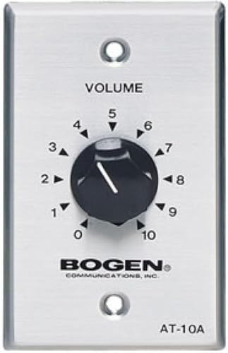 Bogen AT10A 10W Attenuator, Mounts in Standard Electrical Box