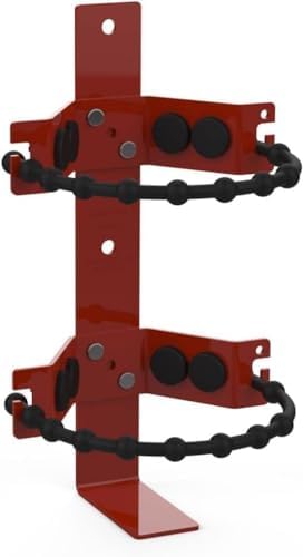 Red bracket on a white background