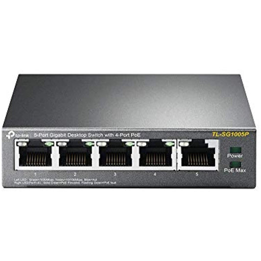TP-Link TL-SG1005P 5-Port Gigabit Desktop Switch with 4-Port PoE