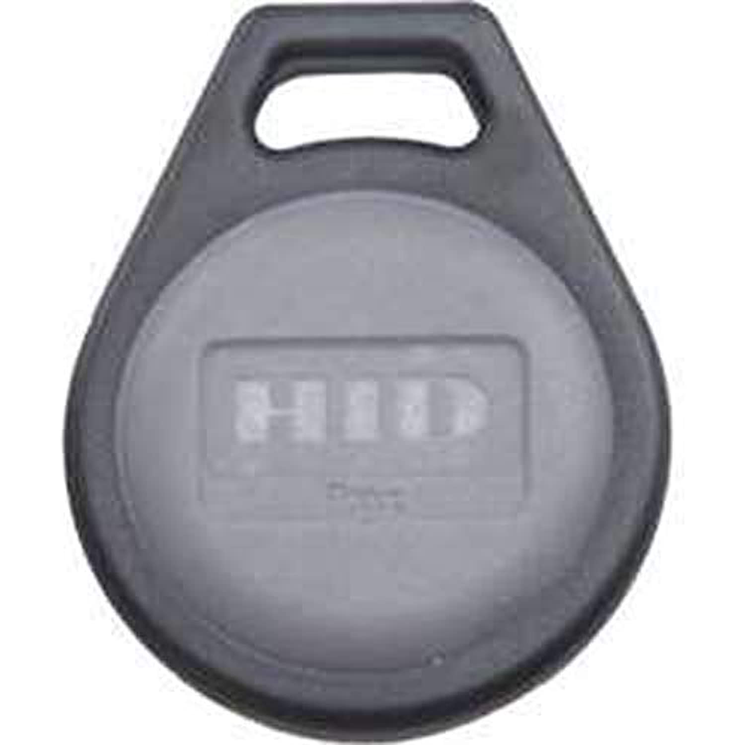 Black key fob with 'HID' branding on a white background