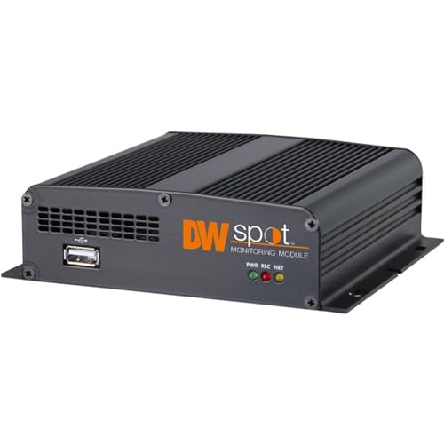 A black metal DW spot Monitoring Module with a USB port and indicator lights, shown on a plain white background.