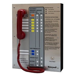 Honeywell Area of Refuge HON-AOR-5 Fixed Station Analog AOR Command Unit with 5-Station Capacity