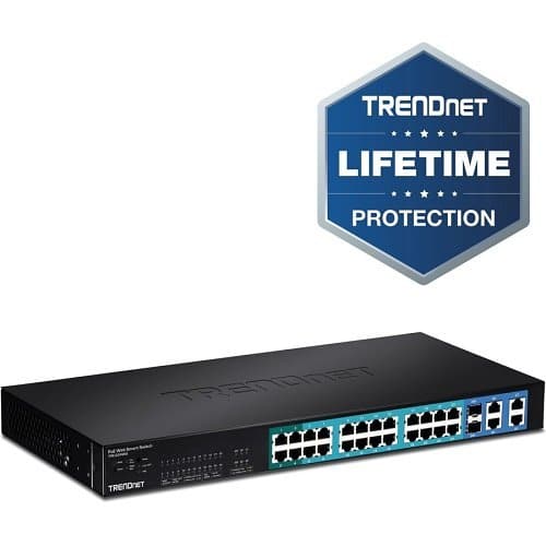 TRENDnet TPE-224WS 28-Port Web Smart PoE+ Switch