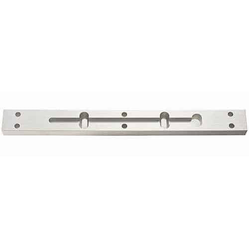 Alarm Controls AM3300 Single Drop Down Plate, 1/2" Spacer for 600LB Lock, Clear Anodized