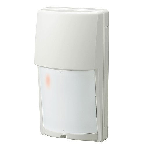 White security sensor on a white background