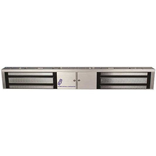 Alarm Controls 1200D Double Door Magnetic Lock, 1200 lb, Clear Anodized