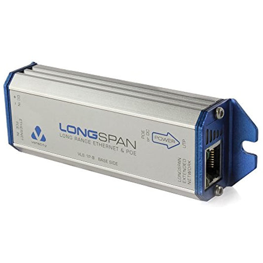 Veracity VLS-1P-B LONGSPAN Base Long Distance, Point to Point, 10/100 Ethernet and PoE Extender