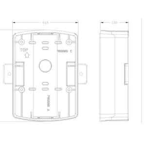 Eaton ELSPKBB-W LED Speaker Surface Backbox Ceiling, White