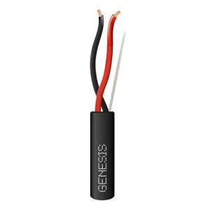 Genesis 31141108 18/2 Stranded Plenum Cable, Unshielded, CL3P, FPLP, CMP, FT6, 1000' (304.8m), REELEX Pull Box, Black