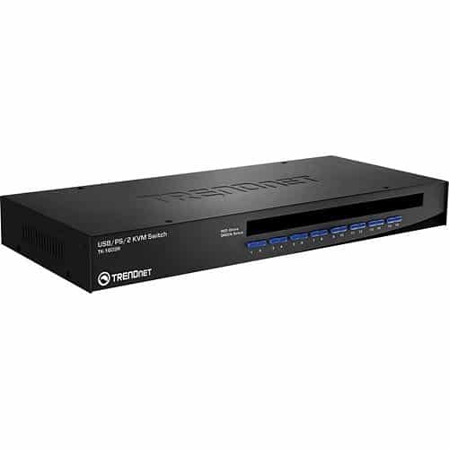 Trendnet KVM switch on a white background
