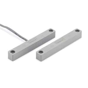 Honeywell Home 7945-2GY XTP Surface Mount Magnetic Contact with Leads, SPDT Switch (form C), 2-1/2" Wide Gap, Gray
