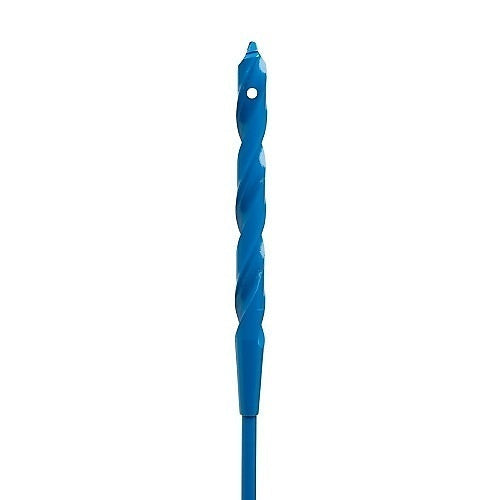 Blue drill bit on a white background