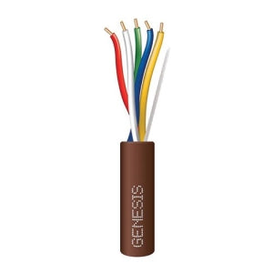 Genesis 47130907 18/5 Solid General Purpose Thermostat Cable, 250' (76.2m), Speed Bag, Brown