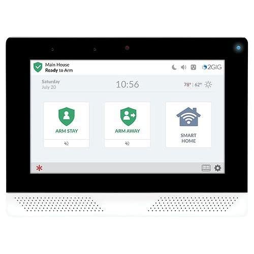 2GIG 2GIG-EDG-NA-AA EDGE Security Automation Panel for Use with AT&T, 7" Screen with Brighter Color and Greater Detail, Facial Recognition Disarm, High Speed Processor, Alarm.com Cameras On the Panel