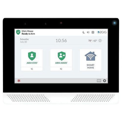 2GIG 2GIG-EDG-NA-AA EDGE Security Automation Panel for Use with AT&T, 7" Screen with Brighter Color and Greater Detail, Facial Recognition Disarm, High Speed Processor, Alarm.com Cameras On the Panel