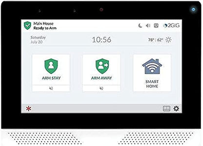 2GIG 2GIG-EDG-NA-AA EDGE Security Automation Panel for Use with AT&T, 7" Screen with Brighter Color and Greater Detail, Facial Recognition Disarm, High Speed Processor, Alarm.com Cameras On the Panel