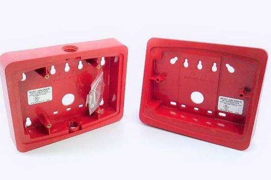 Fire-Lite ANN-SB80KIT-R Surface Mount Backbox with Angled Wedge for Annunciator, Red