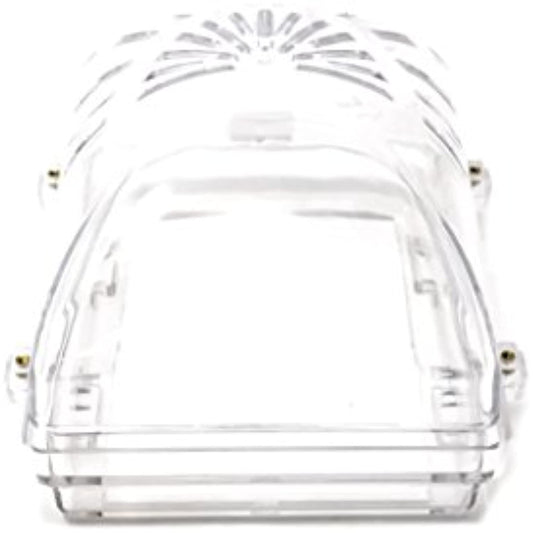 STI 1210C Horn/Strobe Damage Stopper and Enclosed Back Box with External Mounting Tabs, Clear