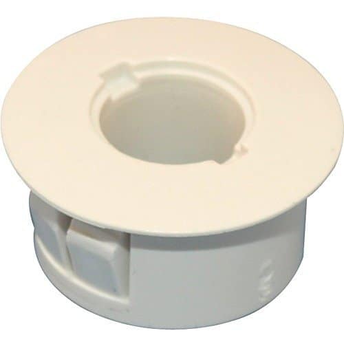 GRI PA-75-W Recessed Adapter, 3/4" Diameter with 3/8" Hole, White 100 pack