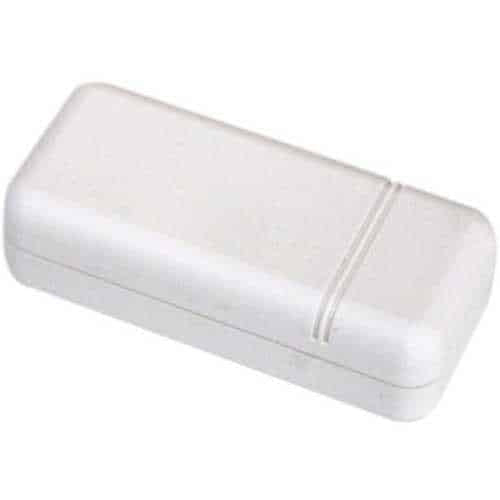 White rectangular object on a white background