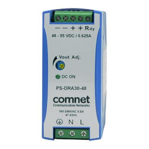 ComNet PS-DRA30-48A Industrial DIN Rail Mounting 30W, 48V Power Supply