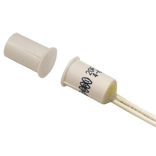 GRI20RS-12XWG-W  3/8" Short Press Fit Recessed Switch Set, 1" Extra Wide Gap,, Closed, N/O, A, White 10 pack