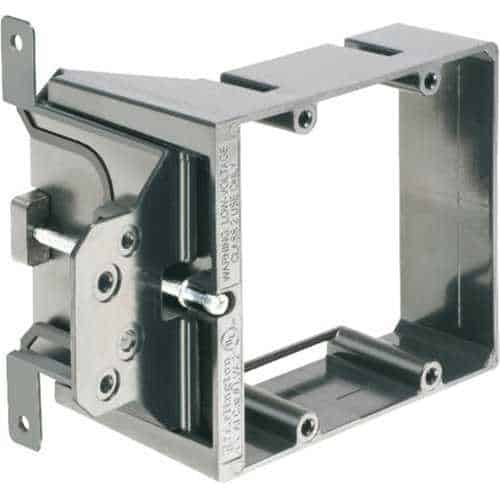 Arlington LVA1 Adjustable Depth Mounting Bracket, 1-Gang, Black 25 pack