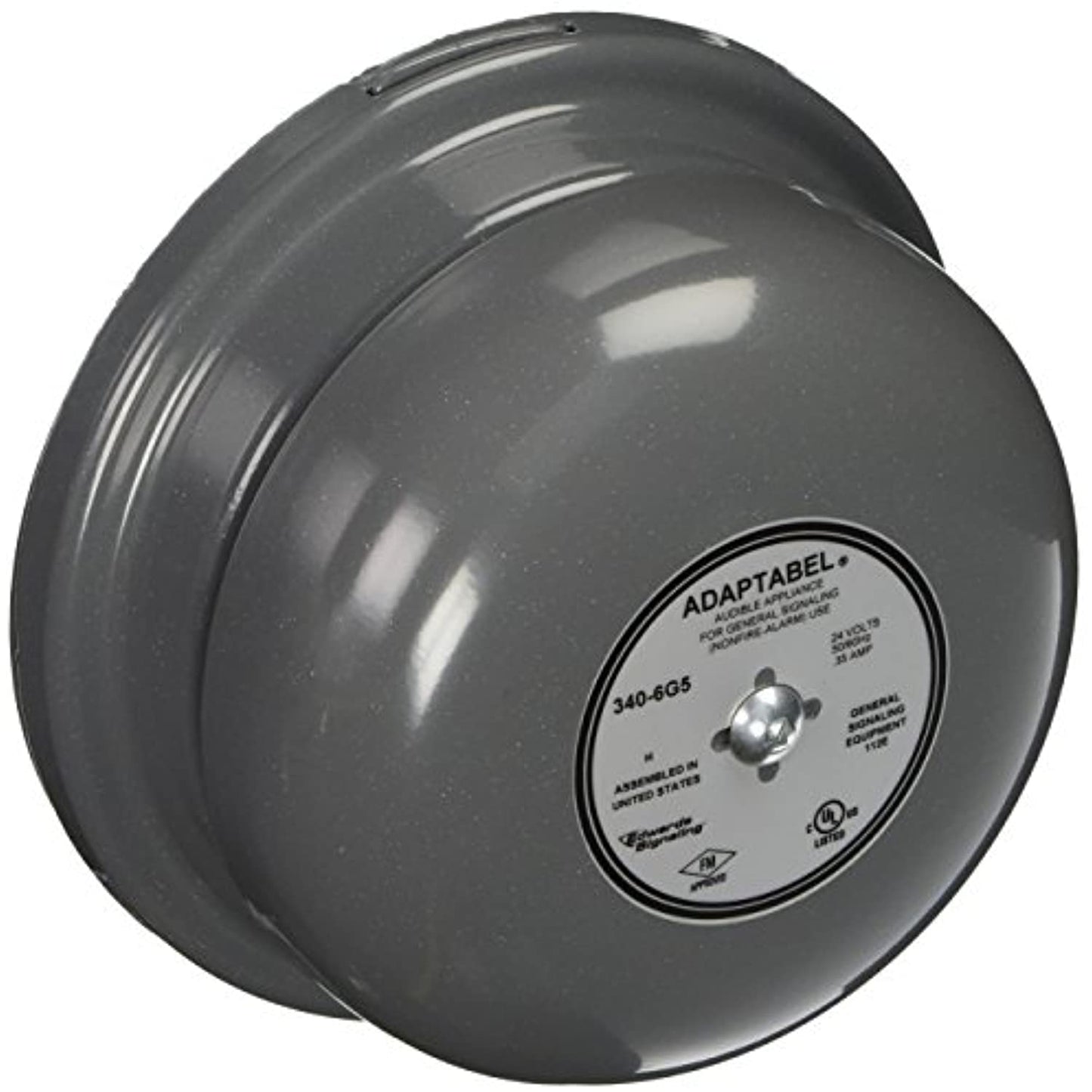 Edwards Signaling AdaptaBel Alarm Bell, 24VAC, 0.350A, Gray