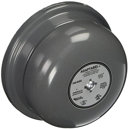 Edwards Signaling AdaptaBel Alarm Bell, 24VAC, 0.350A, Gray